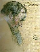 Carl Larsson fars portratt Spain oil painting artist